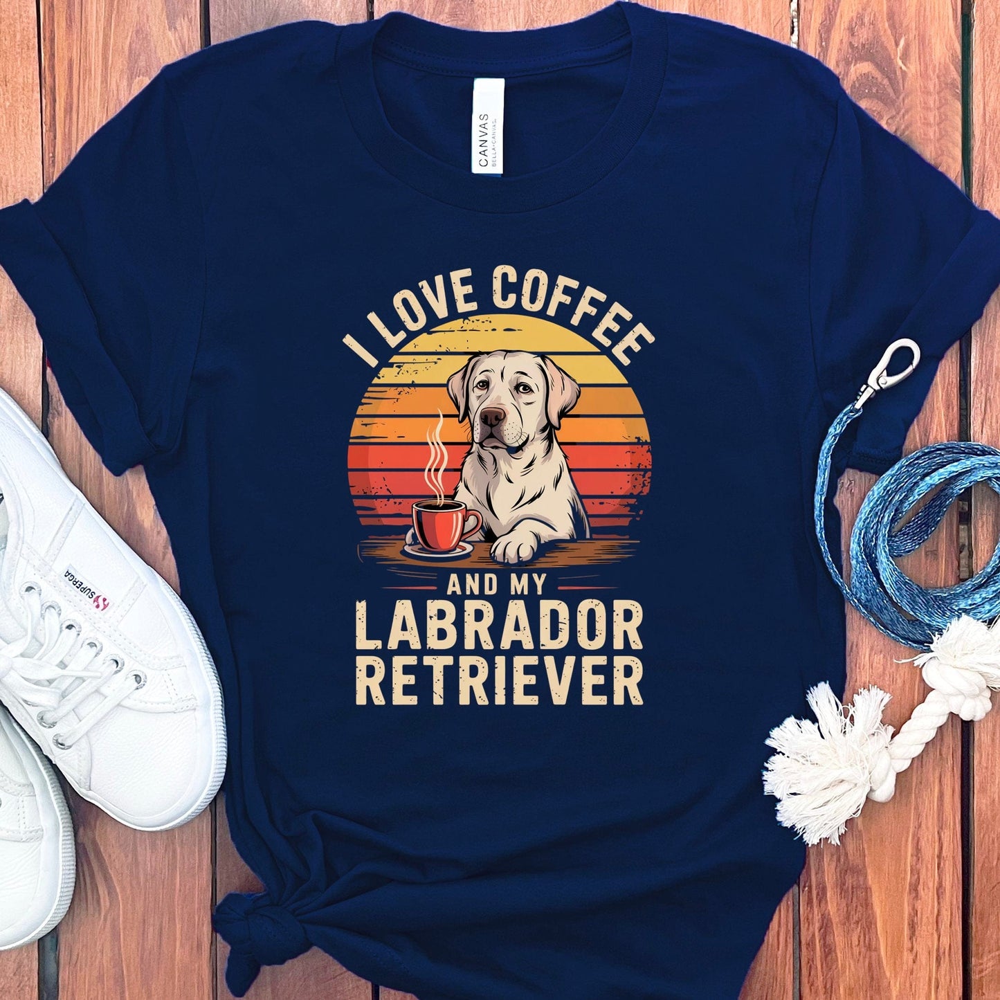 I Love Coffee And My Labrador Retriever Shirt product