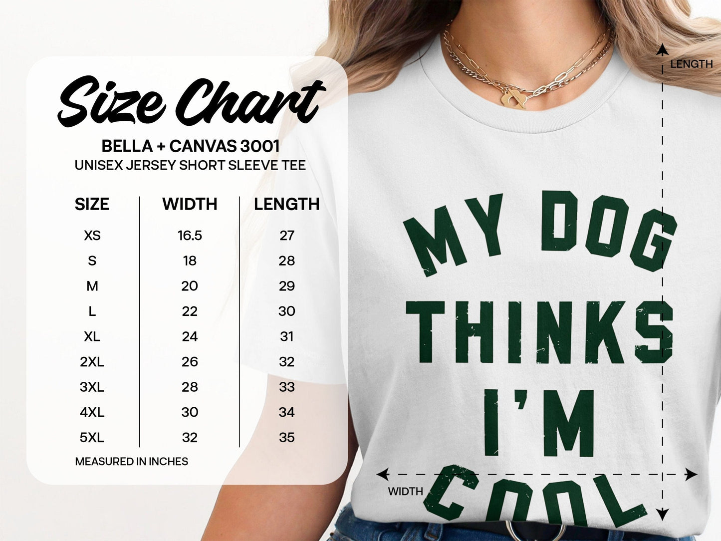 My Dog Thinks I'm Cool Unisex Jersey Short Sleeve Tee product type