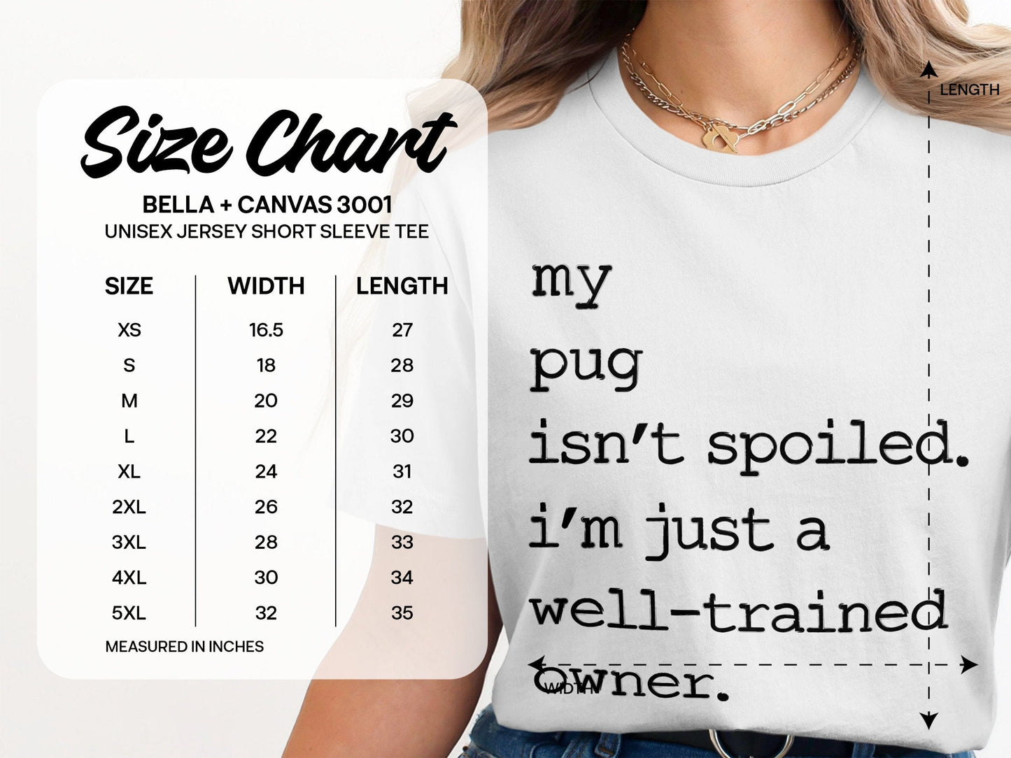 My Pug Isn't Spoiled Well-Trained Owner Tee product