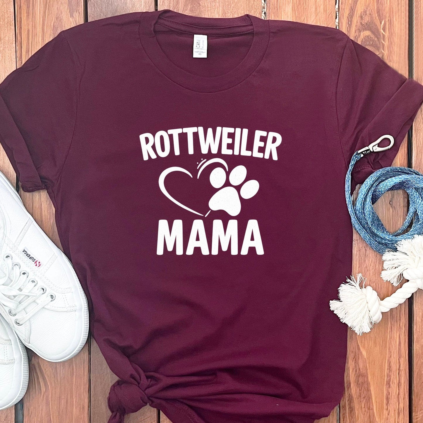 Rottweiler Mama Graphic Tee Shirt Dog Lover product type