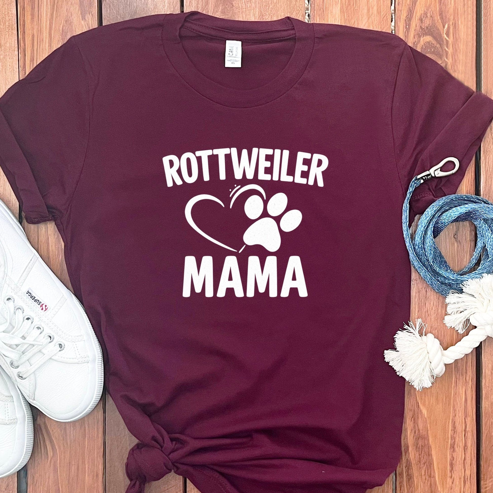 Rottweiler Mama Graphic Tee Shirt Dog Lover product type