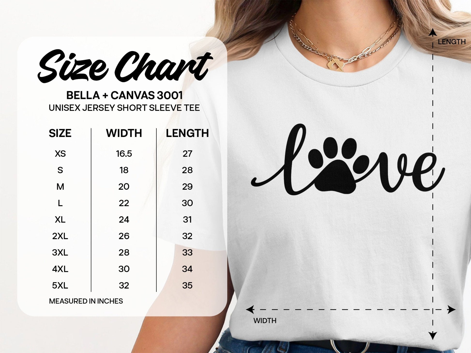 Love Paw Print Design Short Sleeve Tee product
