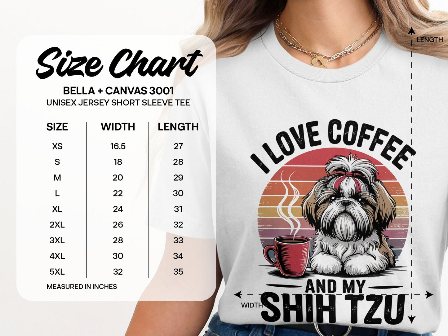 I Love Coffee And My Shih Tzu Graphic Tee product