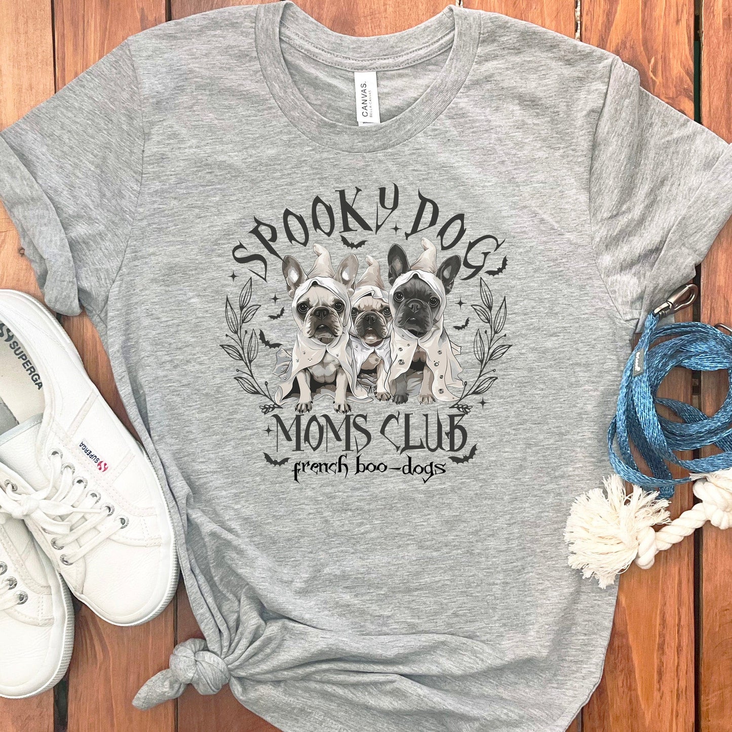 SPOOKY FRENCH BULL DOG T-SHIRT
