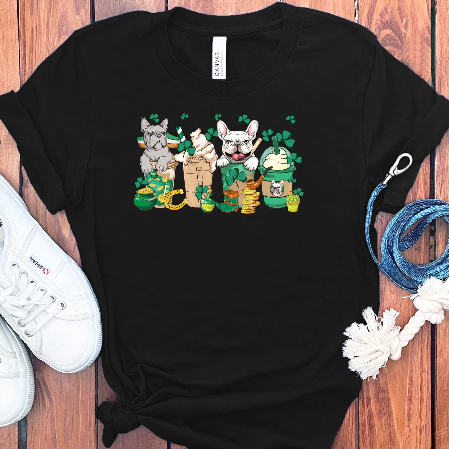 ST. PATRICKS DAY FRENCH BULLDOGS T-SHIRT