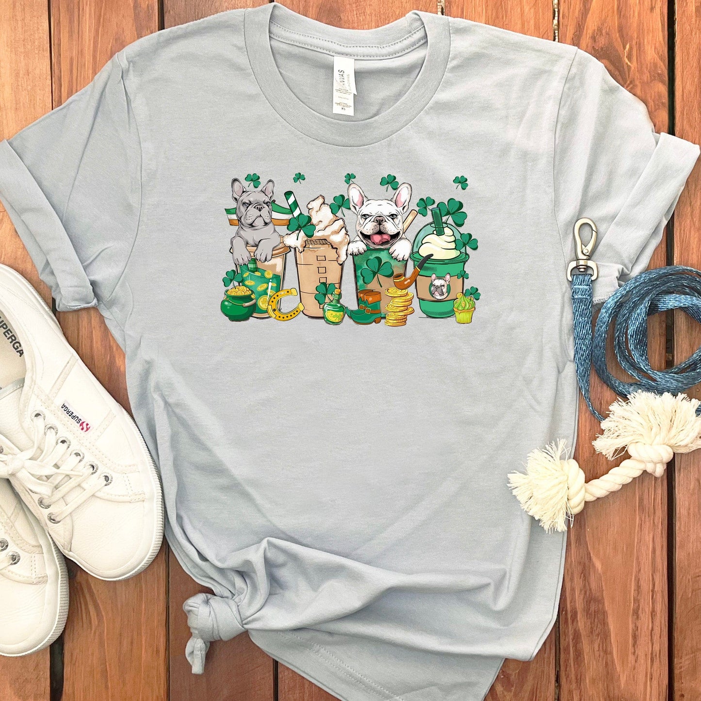 ST. PATRICKS DAY FRENCH BULLDOGS T-SHIRT