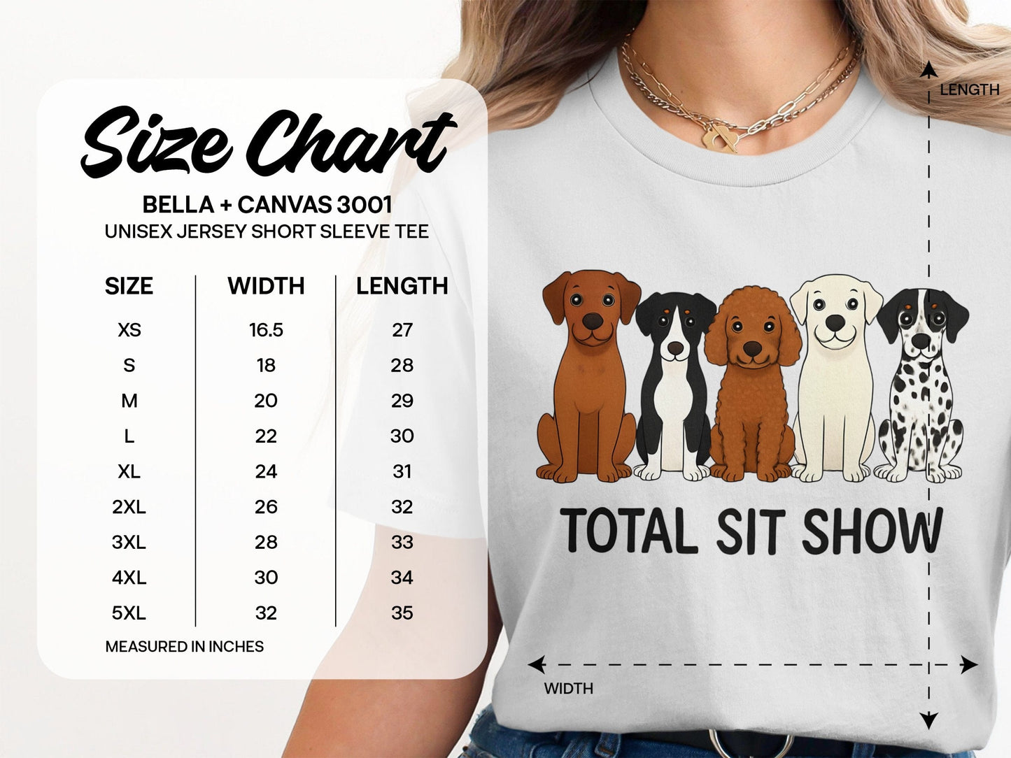 Cute Sitting Dogs Graphic Unisex Short Sleeve Tee product