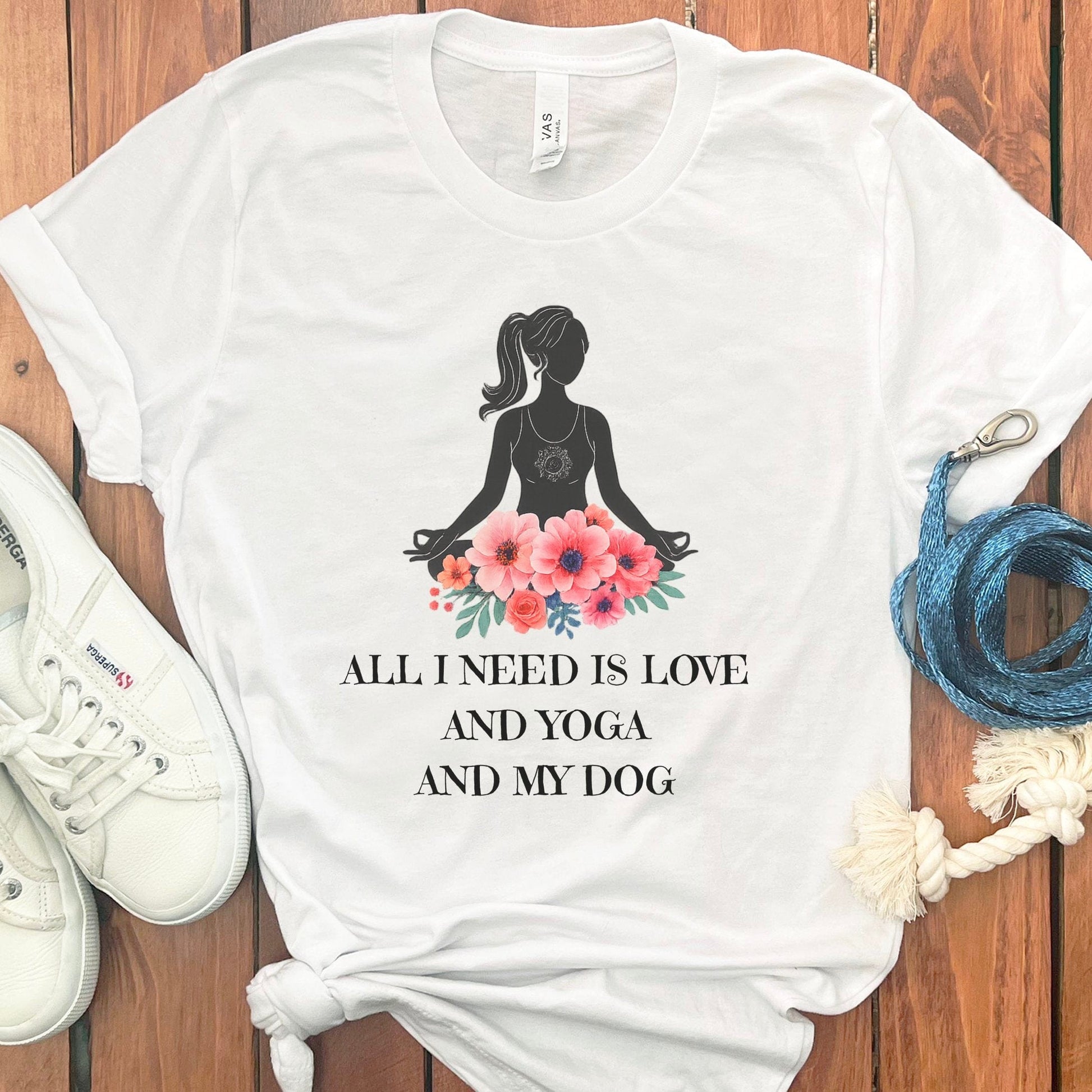 All I Need Is Love And Yoga And My Dog Shirt product type