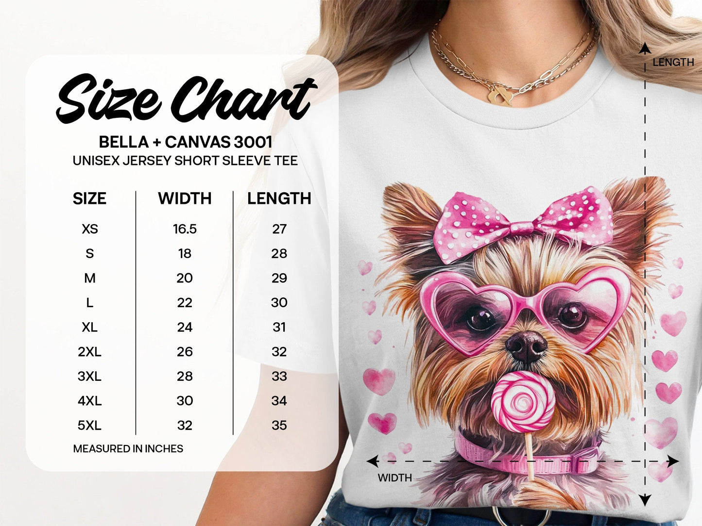 YORKIE VALENTINE LOVE T-SHIRT