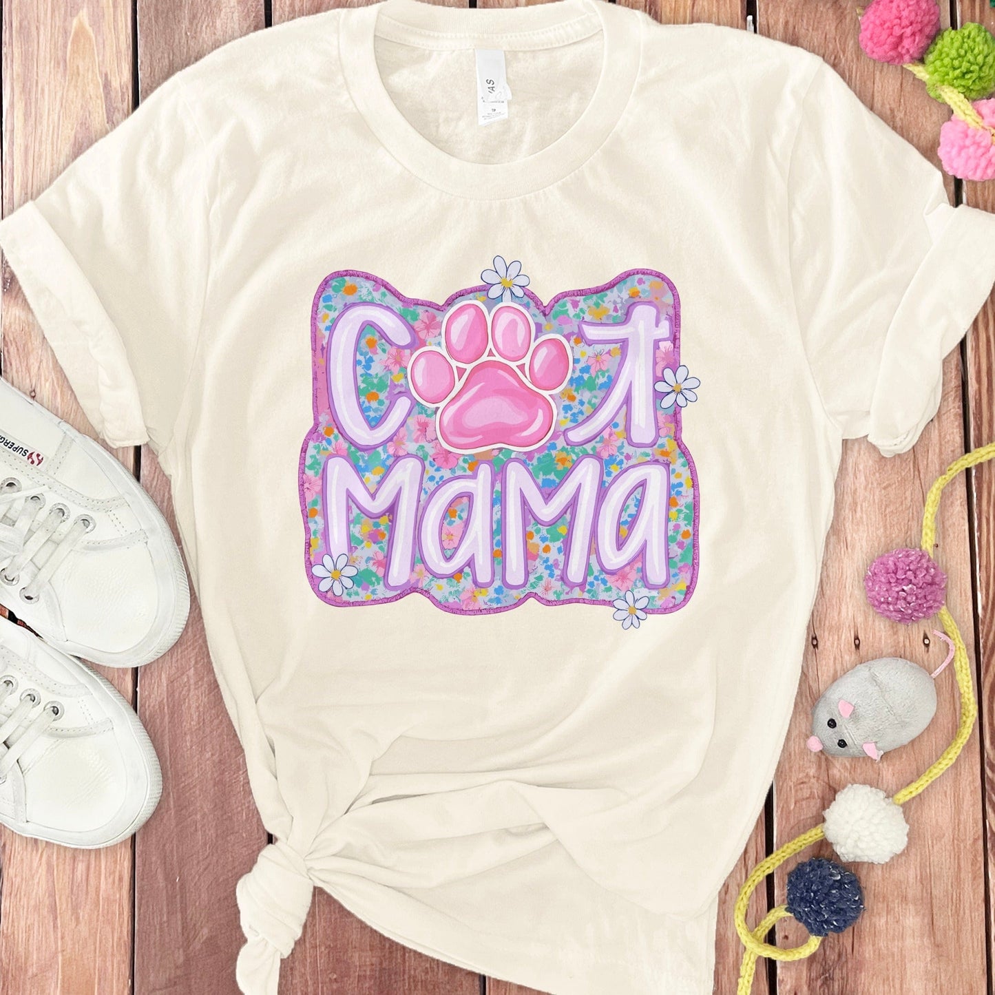 Cool Mama Graphic Tee with Cute Paw Print product