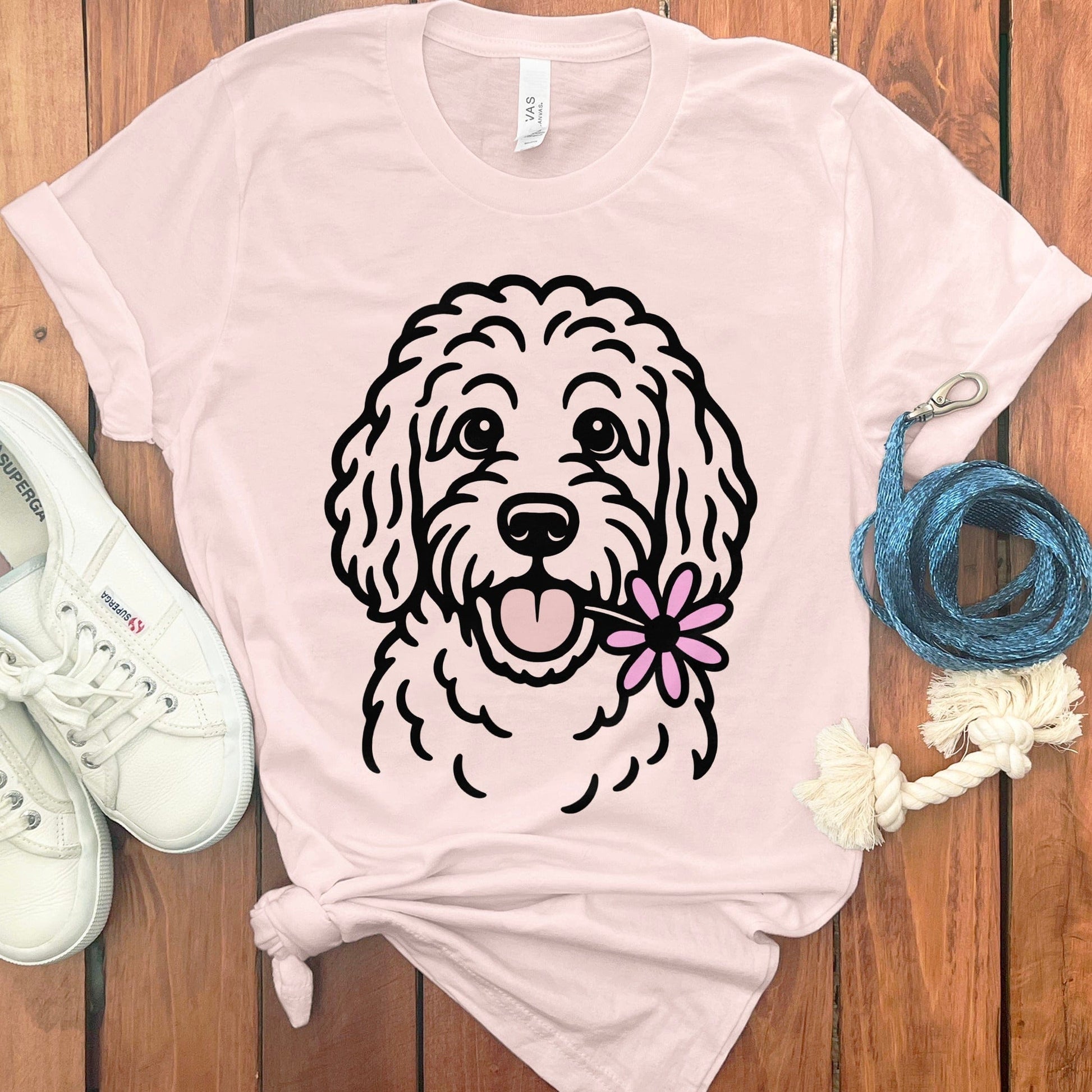 Cute Doodle Dog Graphic Print Tee shirt product