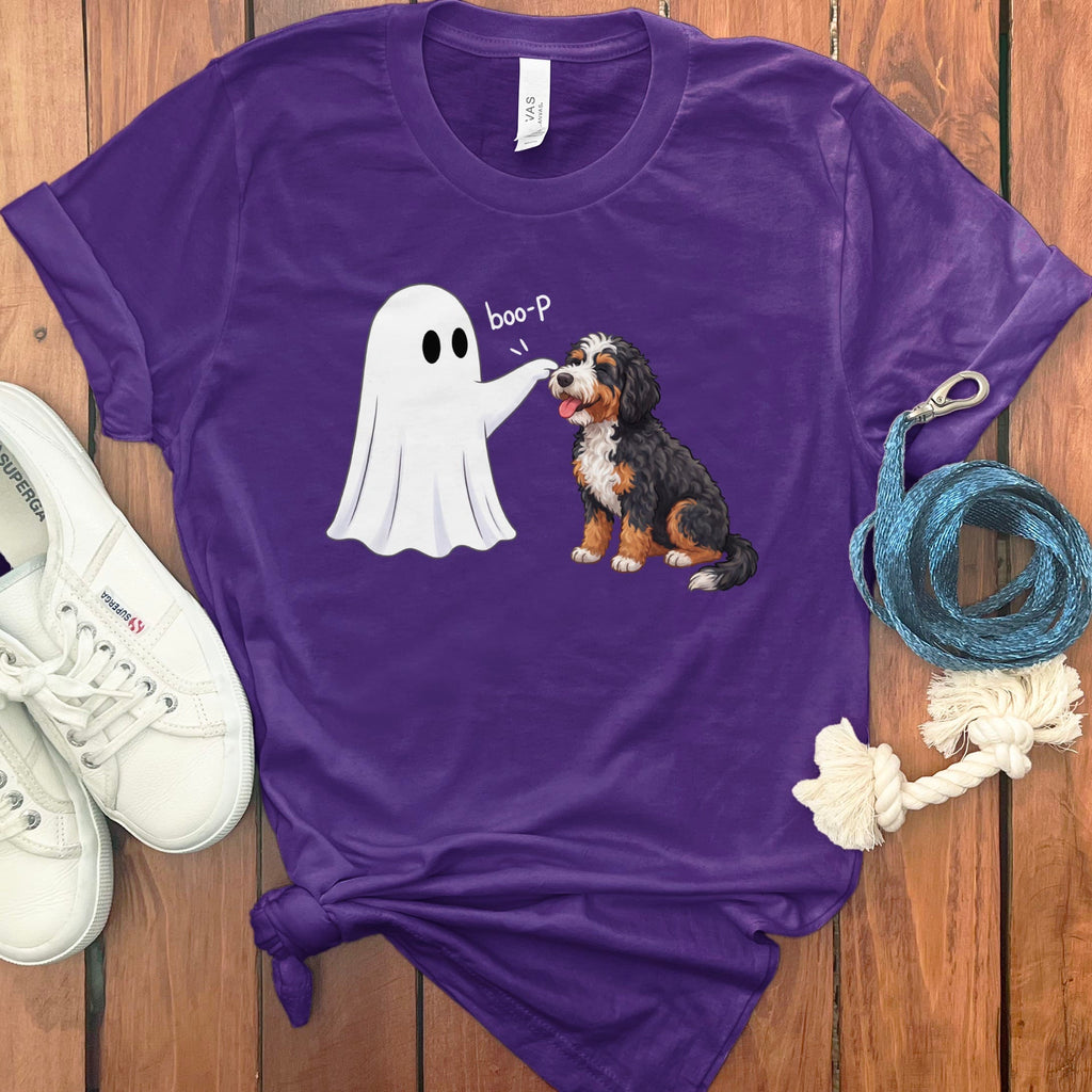 Bernedoodle Ghost Boop T-Shirt in by Puppy Jo