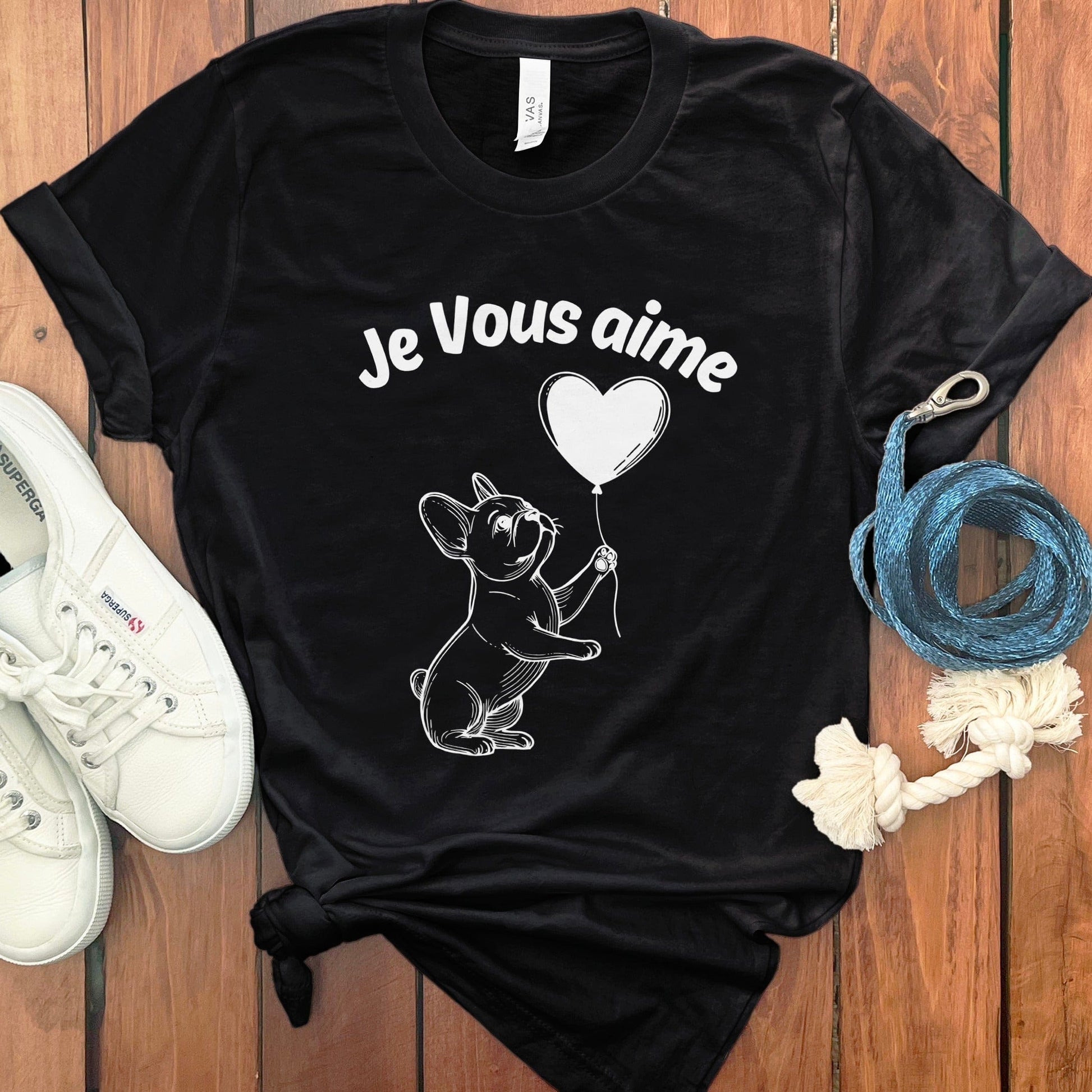 Je Vous Aime French Bulldog Graphic Tee product