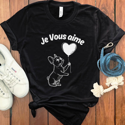 Je Vous Aime French Bulldog Graphic Tee product