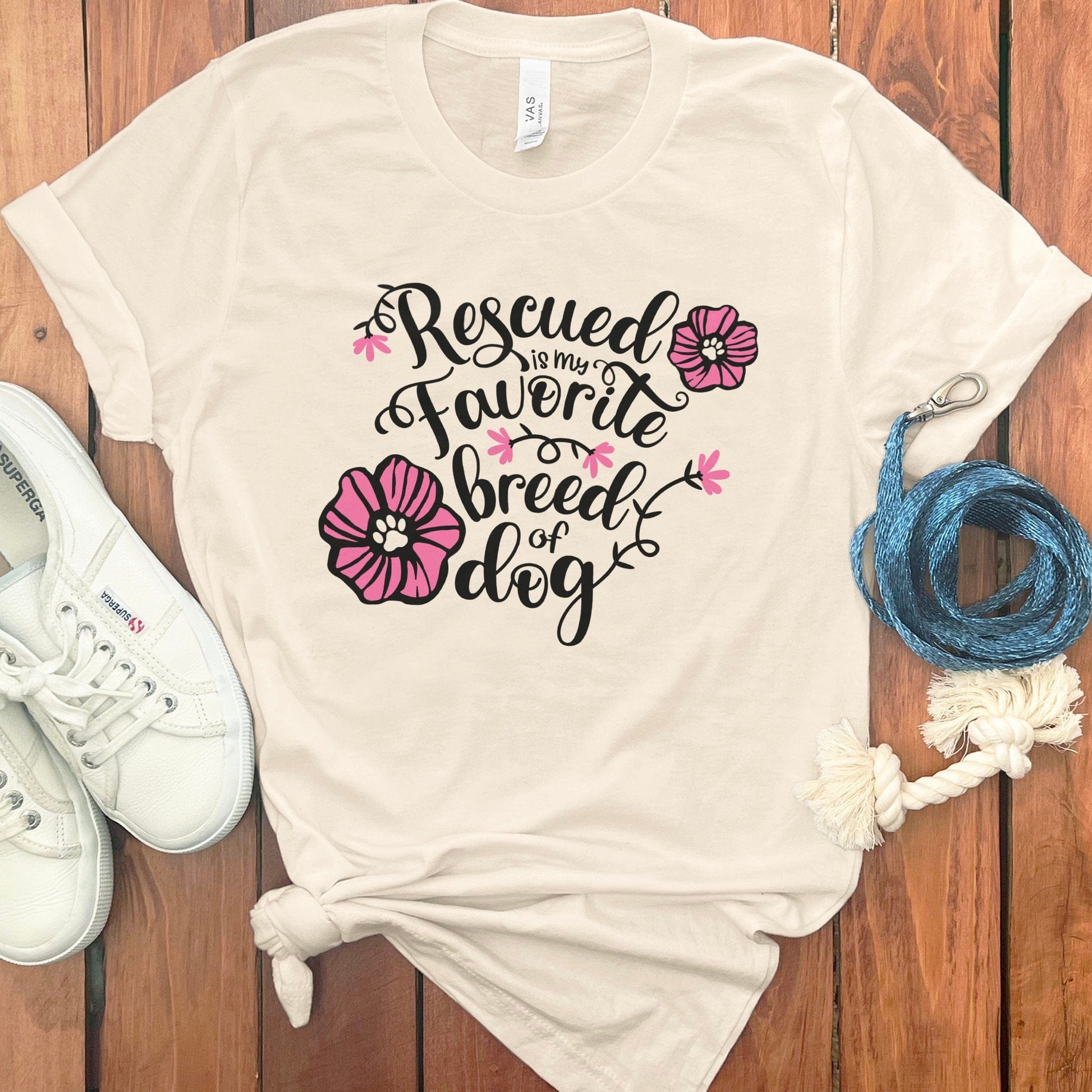 Rescued Is My Favorite Breed of Dog T-shirt product