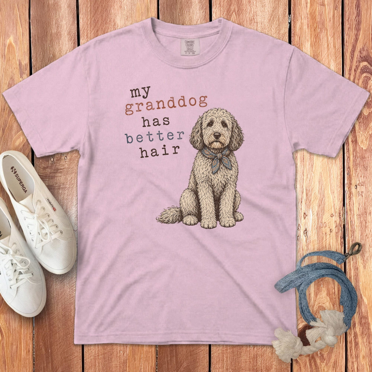 Doodle Better Hair Signature T-Shirt in Blossom / S by Puppy Jo