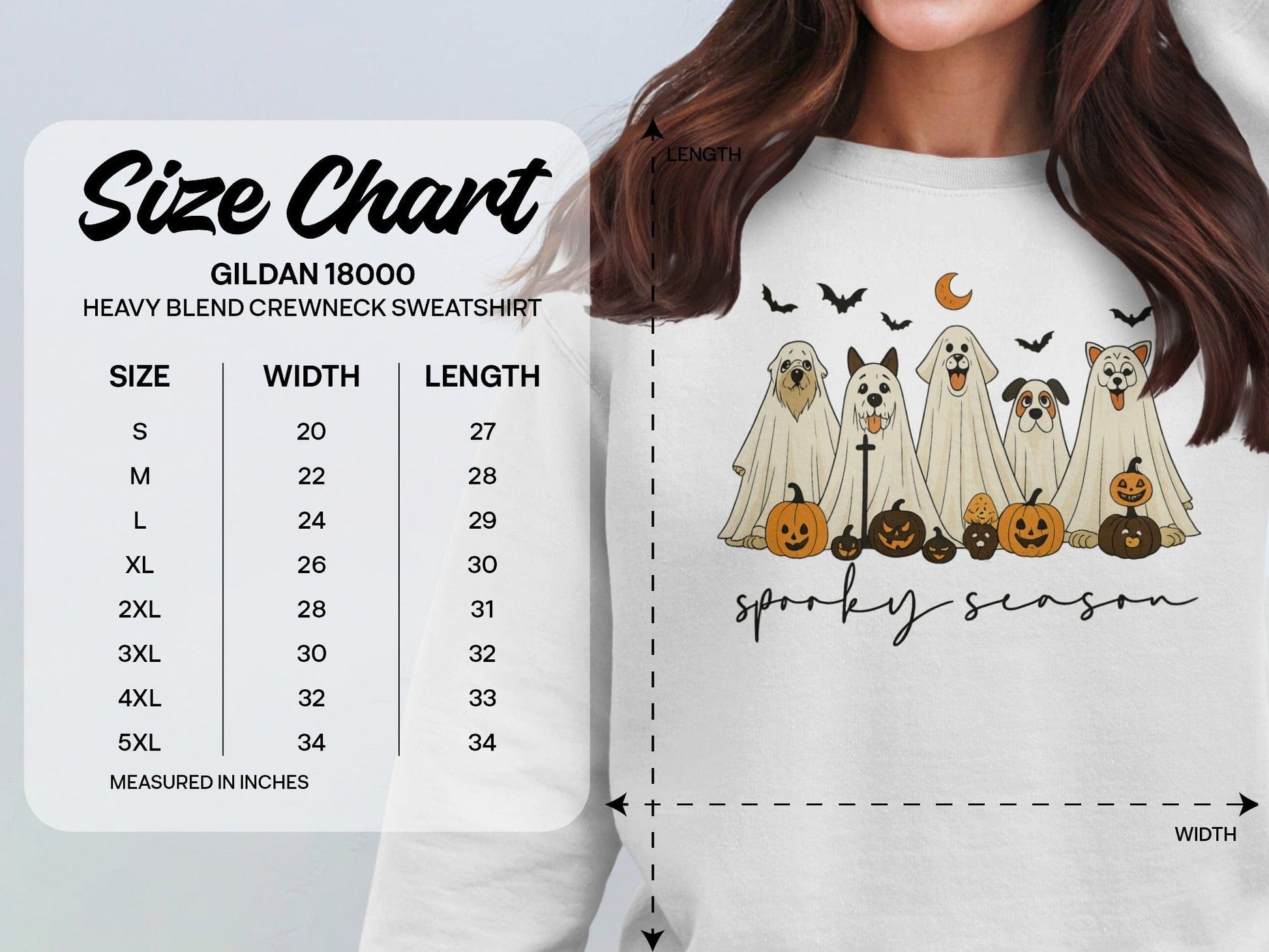 Spooky Season Ghost Dog Halloween Sweatshirt product