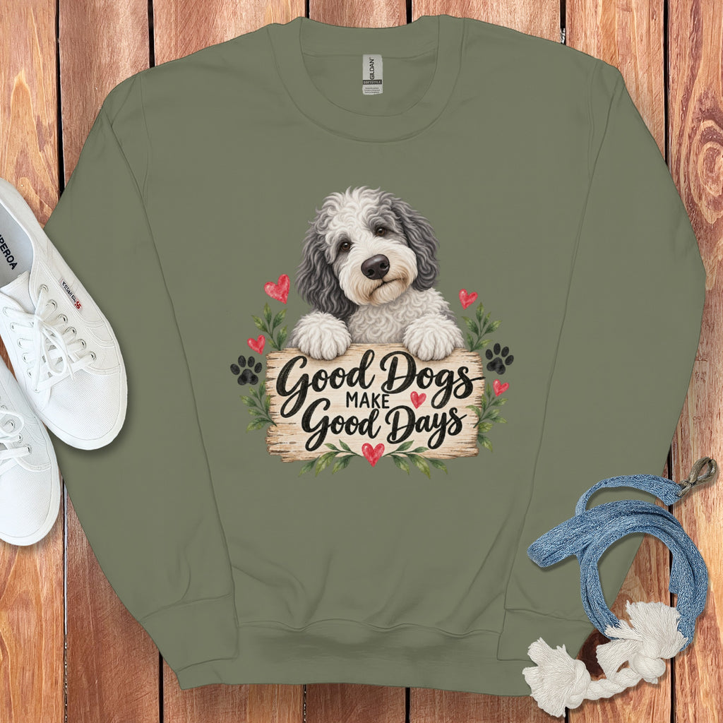 Sheepadoodle Good Days Sweatshirt