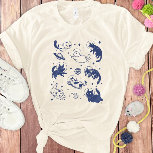 Cute Playful Cats Graphic Design T-Shirt product
