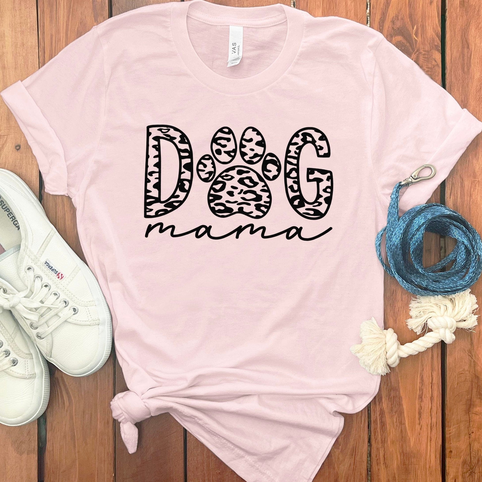 Stylish Dog Mama Leopard Print Women's T-Shirt product type