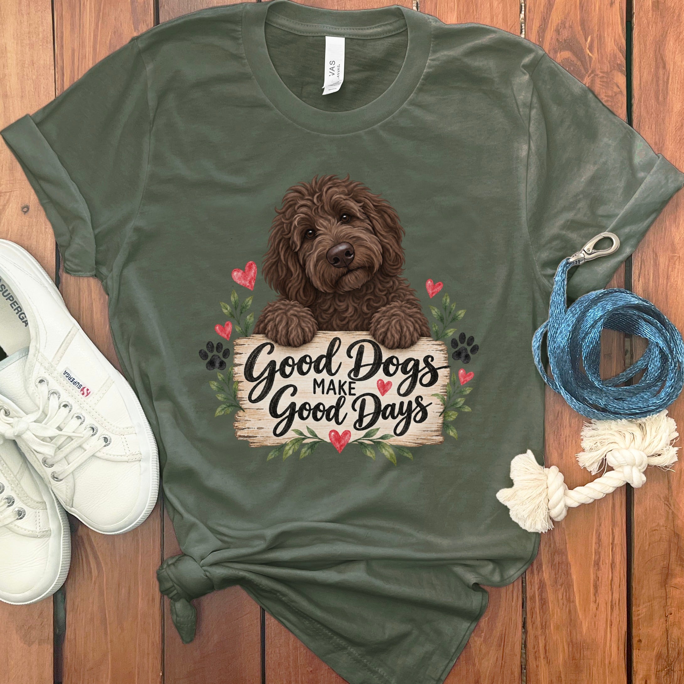 Chocolate Goldendoodle Good Days T-Shirt
