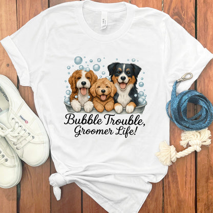 Bubble Trouble Groomer Life Dog Lover Shirt product