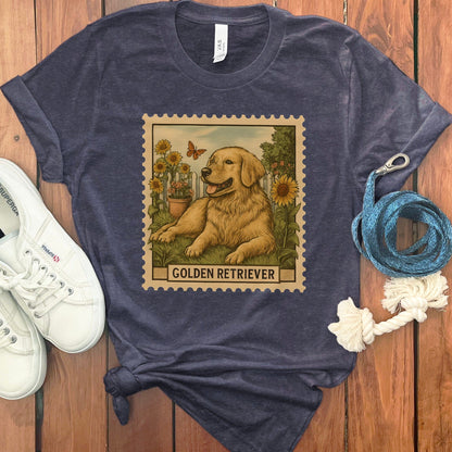 Golden Retriever Vintage Stamp Graphic T-Shirt product type