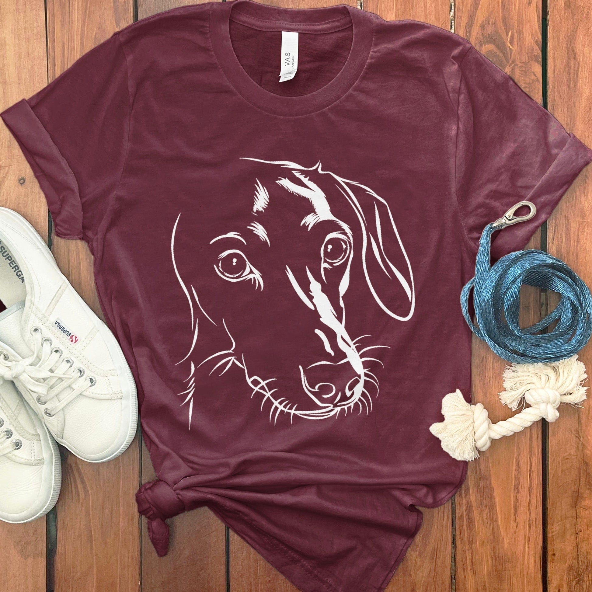 Dog Lover Pet Graphic Maroon T-shirt product