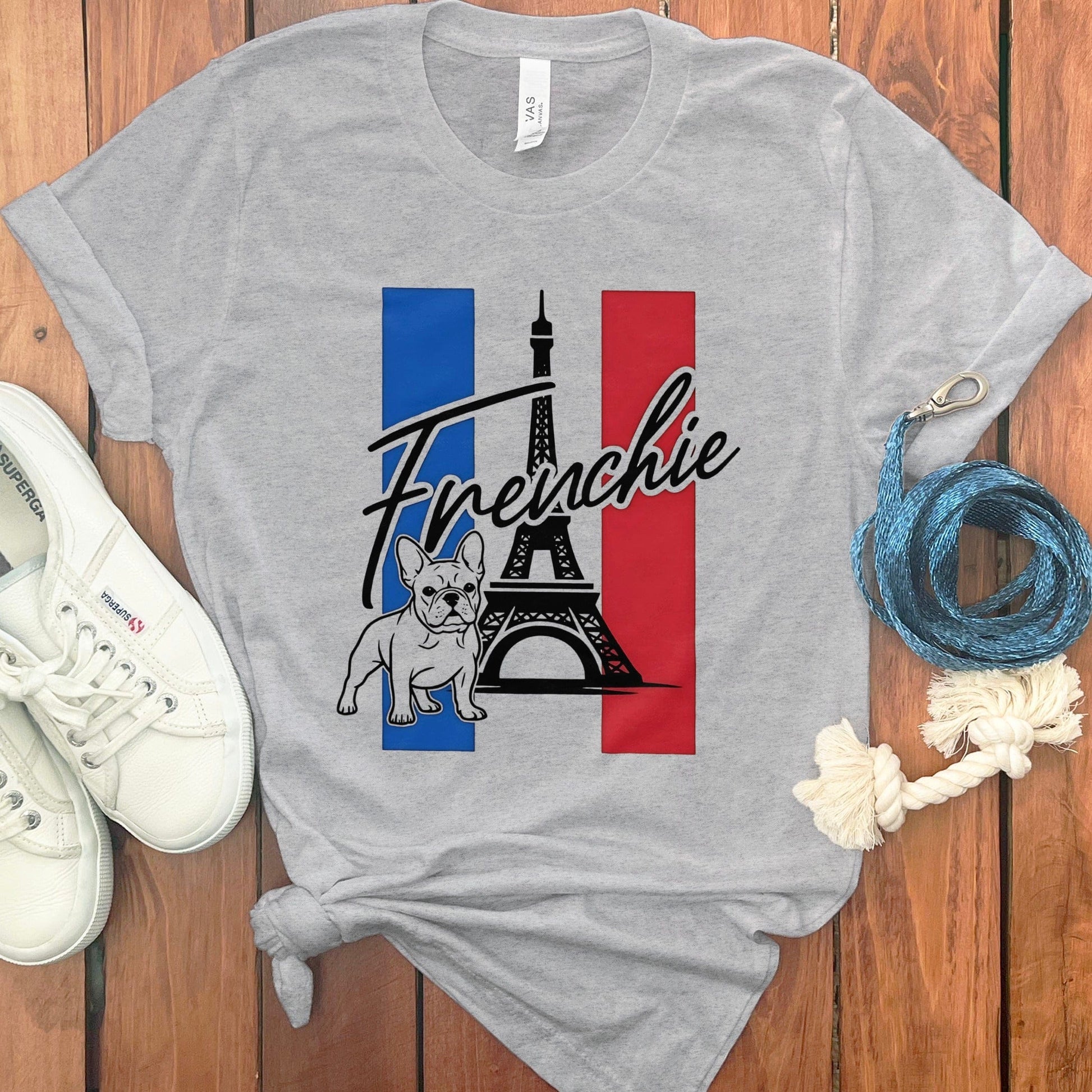 Frenchie Eiffel Tower Graphic Print T Shirt product type