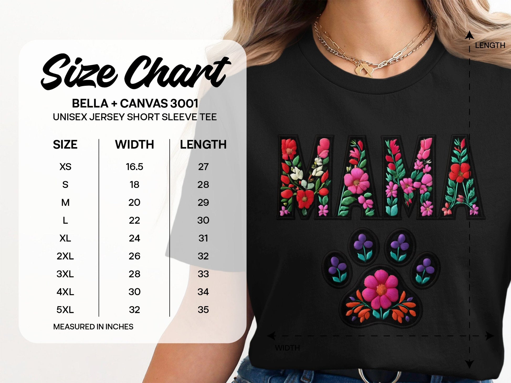 MAMA Paw Flower Graphic Unisex T-Shirt product type