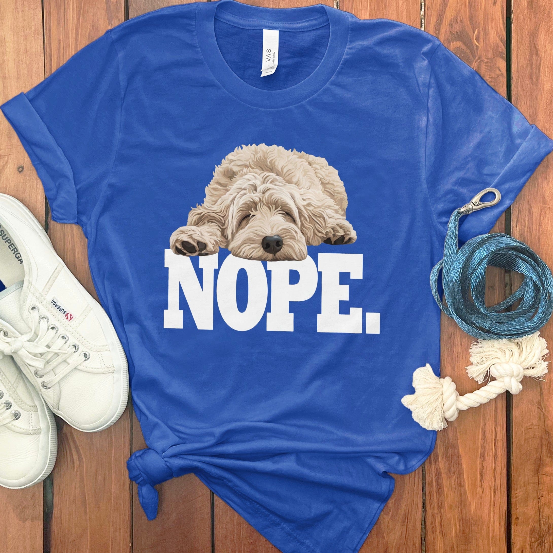 Nope Dog Printed Tee Shirt for Pet Lovers