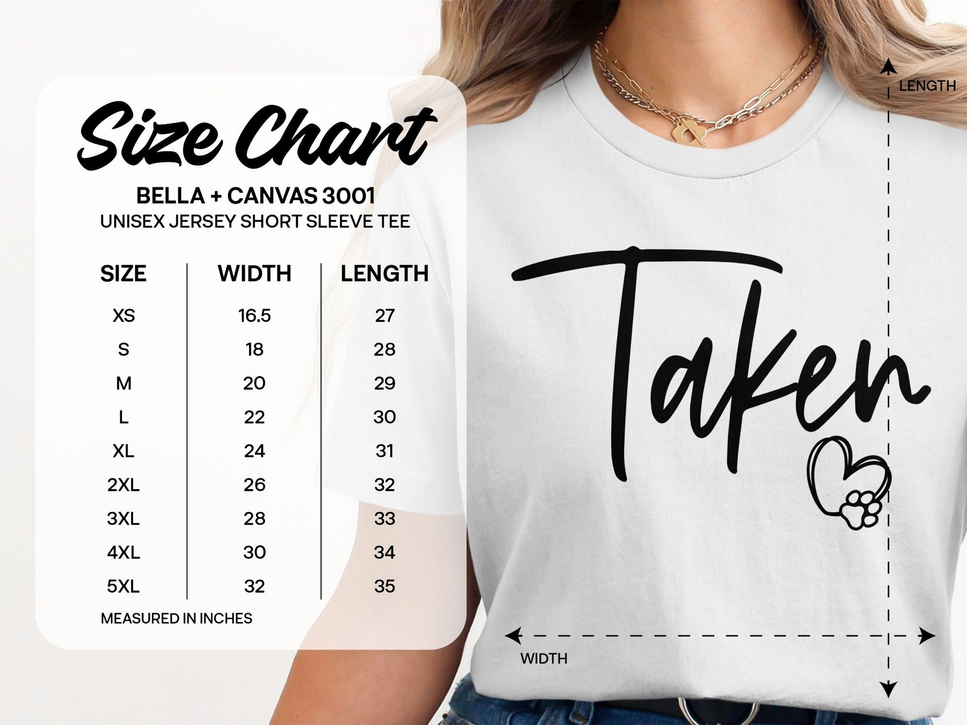 Taken Heart Unisex Jersey Short Sleeve Tee product