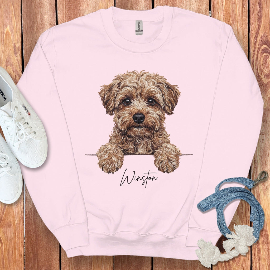 Adorable Puppy Winston Design on Cozy Apparel