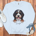 Berendoodle Sweatshirt with Cute Pup Illustration