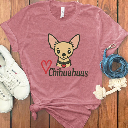 Cute Chihuahuas Graphic Tee Shirt for Pet Lovers product