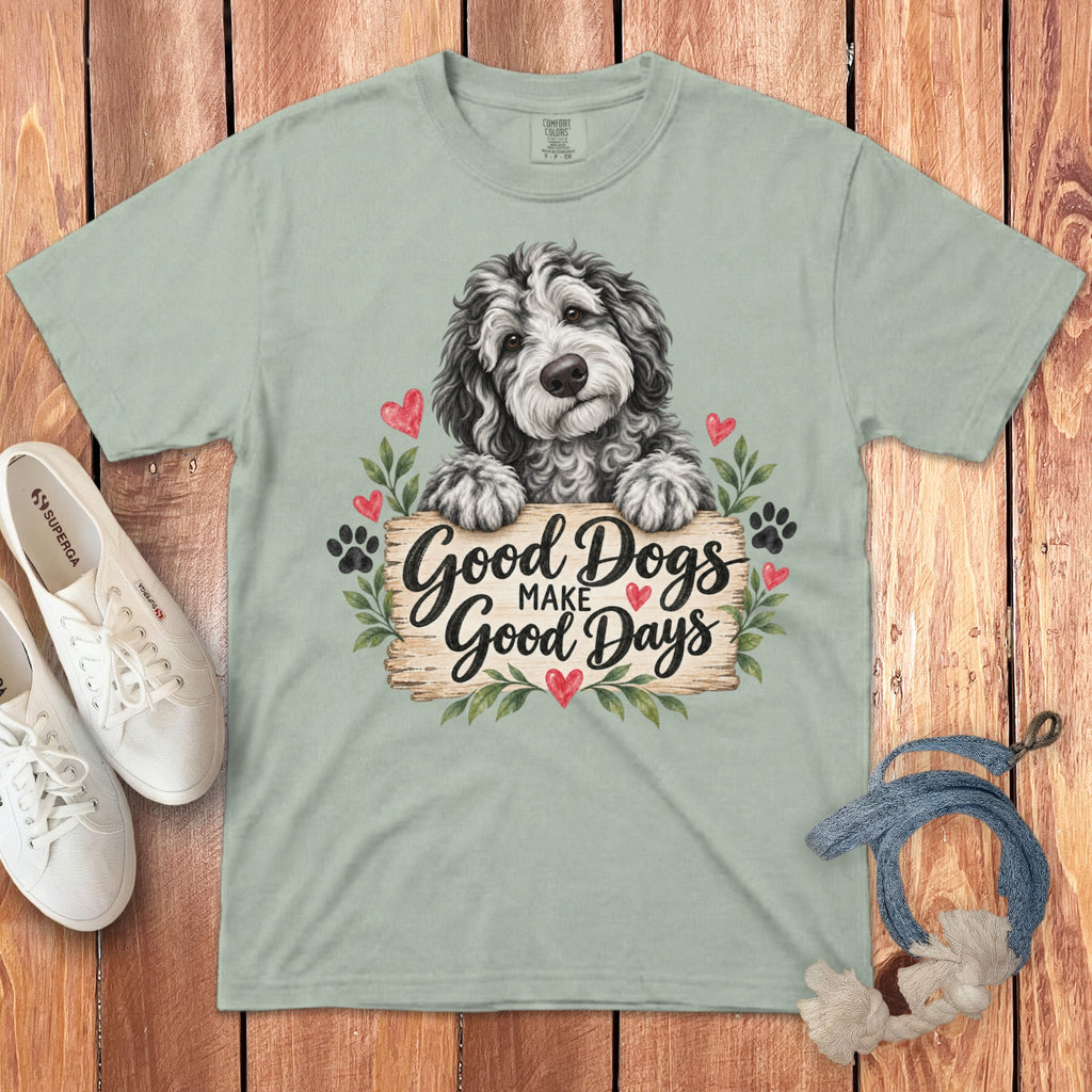 Merle Goldendoodle Good Days Signature T-Shirt
