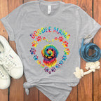 Colorful Doodle Mama Paw Prints Graphic T-shirt