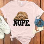 'Nope Golden Doodle Dog Graphic T-shirt For Pet Lovers'