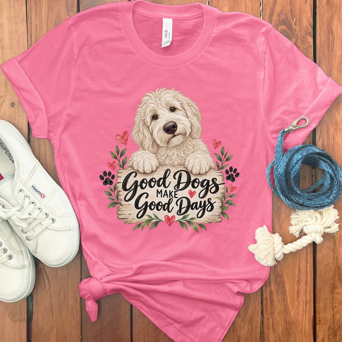Cream Goldendoodle Good Days T-Shirt