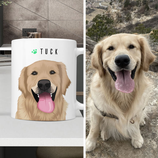 Personalized Pet Portrait Mug