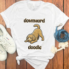 Downward Doodle Dog Lover Funny Yoga T Shirt