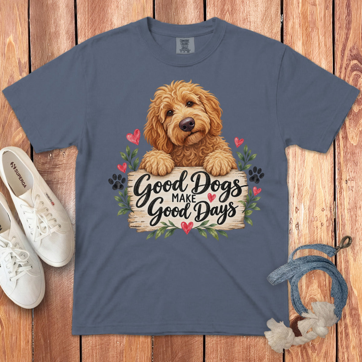 Apricot Goldendoodle Good Days Signature T-Shirt