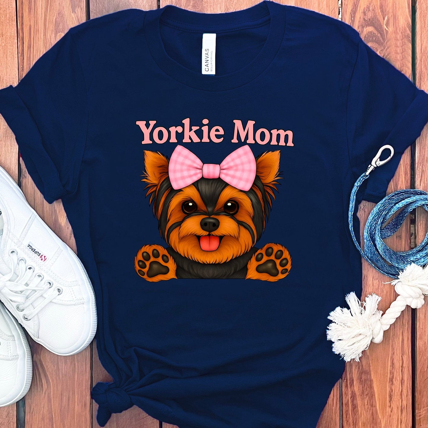 Cute Yorkie Mom Shirt for Dog Lovers Apparel Product Type