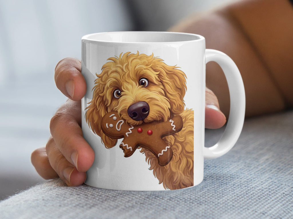 Apricot Goldendoodle Cookie Thief Mug in by Puppy Jo