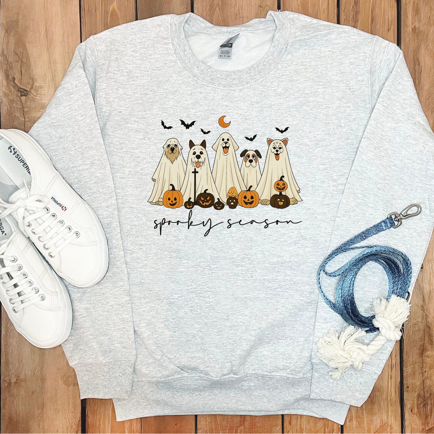Spooky Season Ghost Dogs Halloween Sweatshirt product
