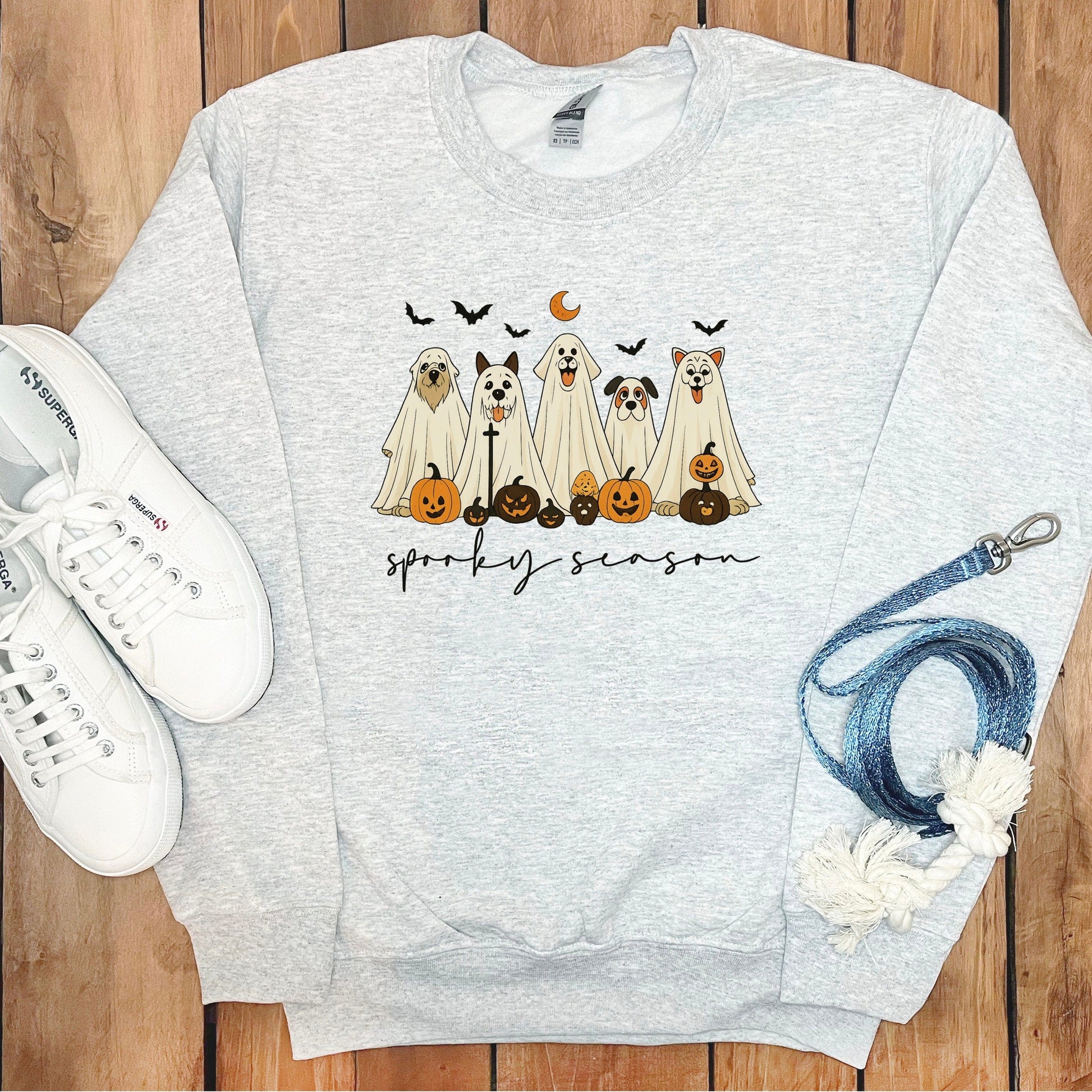 Spooky Season Ghost Dogs Halloween Sweatshirt product