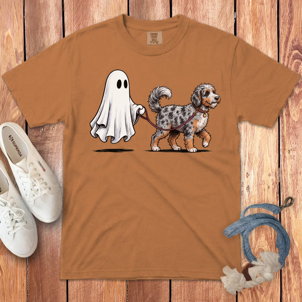 Aussiedoodle Ghost Walk Signature T-Shirt in Yam / S by Puppy Jo