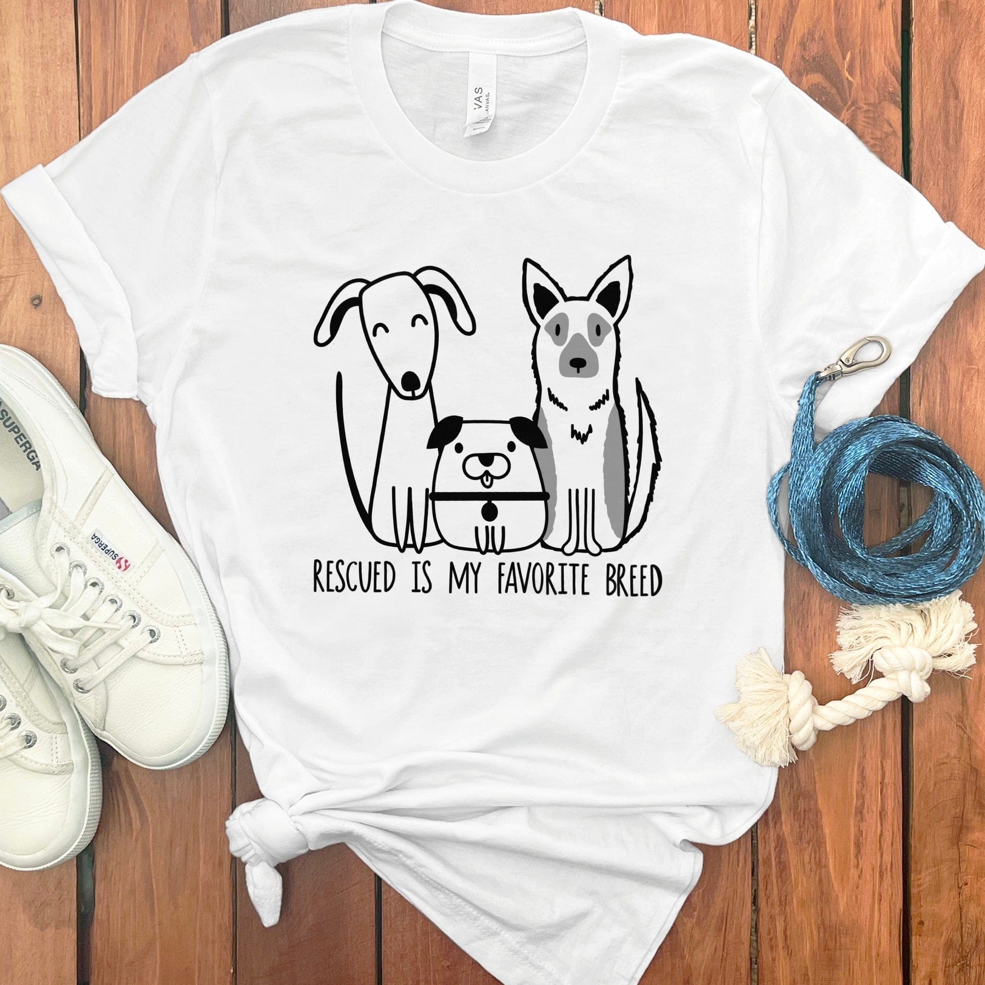 Rescued Is My Favorite Breed Graphic T-Shirt product
