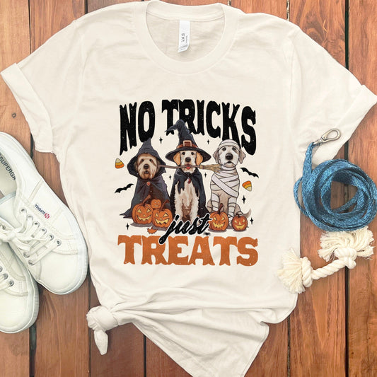 No Tricks Just Treats Halloween Dog Lovers T-Shirt product type