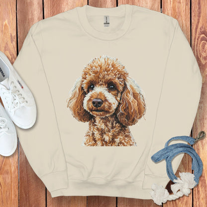 Adorable Cute Dog Print Cozy Sweatshirt